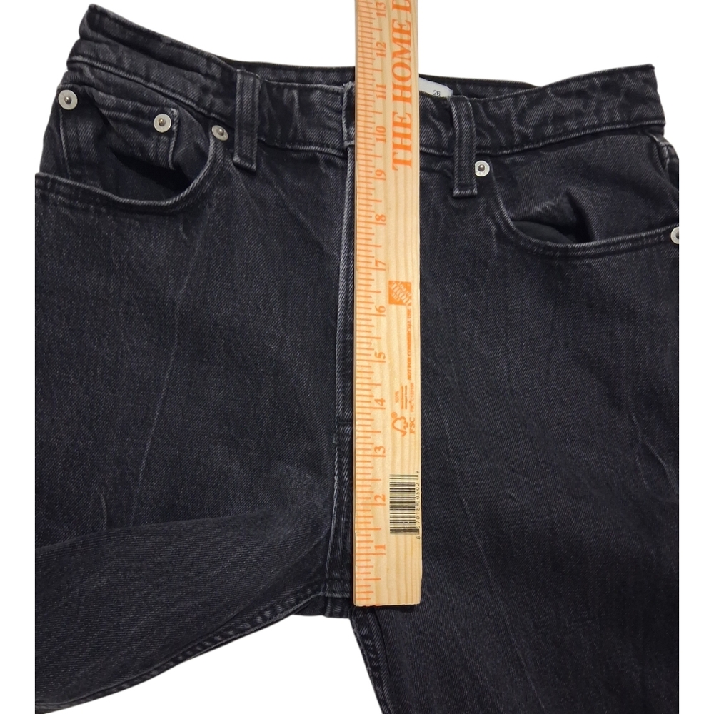 SALE!!! EUC Abercrombie & Fitch High Rise Mom Jeans Sz. 26 Short Destructed - Picture 7 of 12